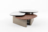 Modrest Robson Modern Ceramic & Walnut Coffee Table Model VGCS-CT-23098