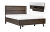 Modrest Roger Mid Century Acacia Bedroom Set Model VGWDROGER-BRN-SET