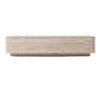Nova Domus Roma Modern Faux Travertine Rectangular Coffee Table Model VGAN-ROMA-CT