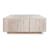 Nova Domus Roma Modern Faux Travertine Rectangular Coffee Table Model VGAN-ROMA-CT