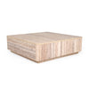 Nova Domus Roma Modern Faux Travertine Square Coffee Table Model VGAN-ROMA-SQR-CT