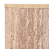 Nova Domus Roma Modern Faux Travertine Square Coffee Table Model VGAN-ROMA-SQR-CT