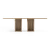 Nova Domus Roma Modern Travertine Rectangular Dining Table Model VGAN-ROMA-DT
