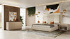California King Nova Domus Daystar & Roma Modern Beige Velvet & Travertine & Gold Bedroom Set Model VGAN-DAYSTAR-ROMA-BED-SET-CK