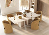 Nova Domus Roma Modern Travertine Rectangular Dining Table Model VGAN-ROMA-DT