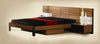 Rondo Mid Century Platform Bed With Nightstands Storage And Lights Model VGWCRONDO