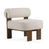 Modrest Rosanne Modern Off White Fabric Accent Chair Model VGEU-7356LC