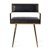 Modrest Rosario Modern Black & Rosegold Dining Chair Model VGVCB879-BLK