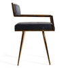 Modrest Rosario Modern Black & Rosegold Dining Chair Model VGVCB879-BLK