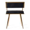 Modrest Rosario Modern Black & Rosegold Dining Chair Model VGVCB879-BLK