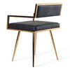 Modrest Rosario Modern Black & Rosegold Dining Chair Model VGVCB879-BLK