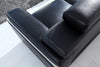 Divani Casa Huron Modern Black Leather Sofa Model VGBNS-2230-SOFA-BLK