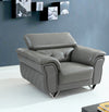 Divani Casa Perry Modern Grey Leather Sofa Set Model VGBNS-9199-GRY