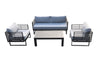 Renava Wharf Outdoor Grey & Black Sofa Set Model VGGES0273