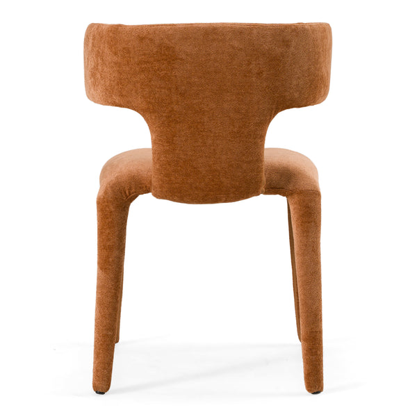 Saehee Modern Rust Velvet Dining Chair