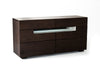 Modrest Ceres Contemporary Brown Oak And Grey Dresser With Led Light Model VGWCCG05D-WNG