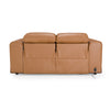 Divani Casa Sandstone Modern Brown Leather Loveseat With 2 Electric Recliners Model VGKV-KM.6120-LOVE-BRN