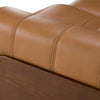 Divani Casa Sandstone Modern Brown Leather Sofa With 2 Electric Recliners Model VGKV-KM.6120-SOFA-BRN