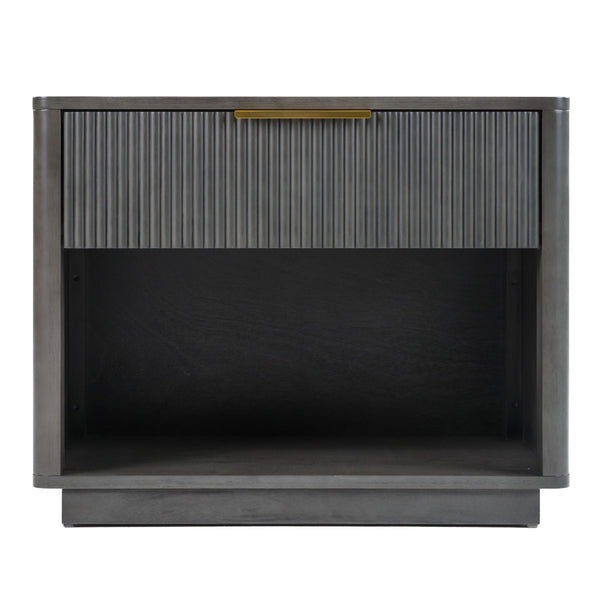 Santa Monica Modern Grey Wash Nightstand