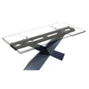 Modrest Scott Modern Extendable Glass Dining Table Model VGNSGD8782-BRN-DT