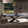 Modrest Scott Modern Extendable Glass Dining Table Model VGNSGD8782-BRN-DT
