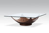 Modrest Sunset Modern Walnut Square Coffee Table Model VGWC-SE066C-W