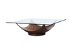 Modrest Sunset Modern Walnut Square Coffee Table Model VGWC-SE066C-W