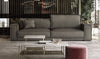 Lamod Italia Sevilla Italian Contemporary Grey Leather Sofa Model VGCCBAXTER/STATUS-GRY-S