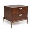 Modrest Shane Modern Acacia & Brass Nightstand Model VGNX-MEMPHIS-20144