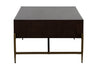 Modrest Shane Modern Acacia & Brass Coffee Table Model VGNXMEMPHIS-ACA-CT