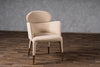 Modrest Shannon Modern Beige Vegan Leather & Rosegold Dining Chair Model VGVC-B022A-BGE