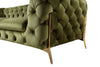 Divani Casa Sheila Transitional Green Fabric Loveseat Model VGCA1346-GRN-L