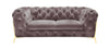 Divani Casa Sheila Transitional Silver Fabric Loveseat Model VGCA1346-SIL-L