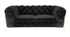 Divani Casa Sheila Transitional Black Fabric Loveseat Model VGCA1346-BLK-L