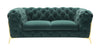 Divani Casa Sheila Transitional Emerald Green Fabric Loveseat Model VGCA1346-EM-GRN-L