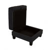 Furniture of America Moretaine Black Contemporary Storage Ottomen Model SL6932BK-OT
