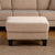 Furniture of America Cinderford Beige Contemporary Storage Ottomen Model SL6936BG-OT