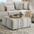 Furniture of America Clapham Beige/Ivory Contemporary Ottoman Model SM5125-OT