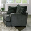 Furniture of America Loughlin Gun Metal Transitional Chair Model SM5195-CH