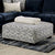 Furniture of America Darlington Ivory/Navy Contemporary Ottoman Model SM5412-OT
