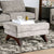 Furniture of America Harlech Gray Mid-Century Modern Ottoman Model SM8004-OT