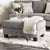 Furniture of America Pierpont Gray Transitional Ottoman Model SM8012-OT
