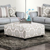 Furniture of America Misty Ivory/Pattern Transitional Ottoman Model SM8141-OT