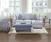 Furniture of America Chiswick Blue Contemporary Ottoman Model SM8206-OT