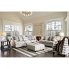 Furniture of America Christine Light Gray/Pattern Transitional Ottoman Model SM8280-OT