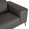 Lamod Italia Soho Italian Left Facing Grey Nirvana Fume Leather Sectional Sofa Model VGDTSOHO-LAF-GRY-SECT-SOFA