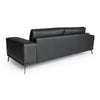 Lamod Italia Soho Italian Grey Nirvana Fume Leather Sofa Model VGDTSOHO-SF-GREY-S