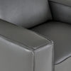 Lamod Italia Soho Italian Grey Leather Armchair Model VGDTSOHO-GREY-CHR