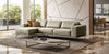 Lamod Italia Soho Italian Left Facing Grey Maya Cloud Leather Sectional Sofa Model VGCCSOHO-LAF-GRY-SECT