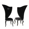 A&X Sovereign Transitional Black Fabric Chair (Set Of 2) Model VGUNRC017-2